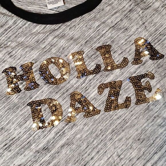 PINK VICTORIA'S SECRET Holla Daze Sequin Tee - Picture 3 of 6